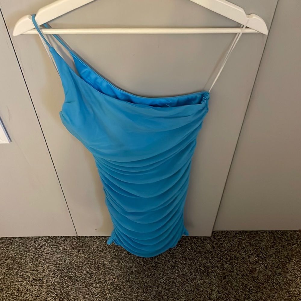 NWT PRINCESS POLLY JOCASTA MINI DRESS TURQUOISE